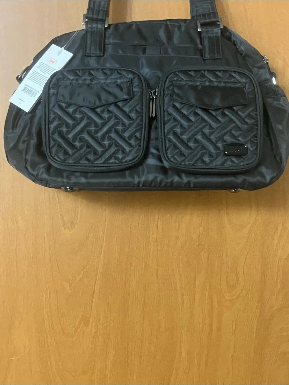 Lug Jumper Women's Midnight Black RFID Crossbody Carry All Tote New With Tags